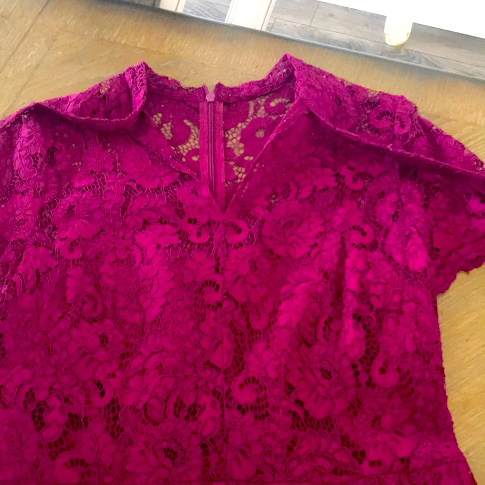 Lace dress for any occasion, burgundy color.